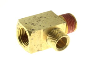 FG00340ADD - 1/2-14x1/2-14x3/4-20 TEE  FITTING BRASS