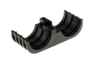 CP00104ADD - 23.7(D) DUAL CBL CLAMP    PA66 BLK